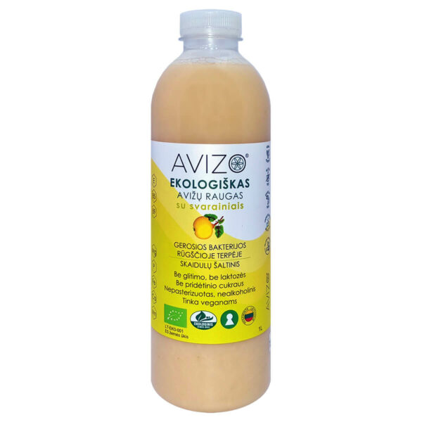 AVIZO Organiskā auzu ierauga dzēriens ar cidoniju – 1000 ml